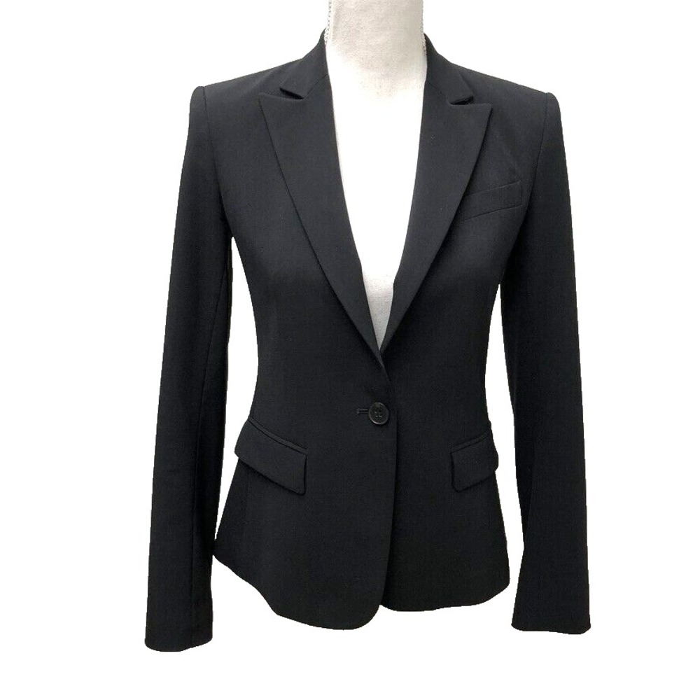 Theory Gave B 2 Urban‎ Suit Jacket Womens 0 Black Business Classic Career